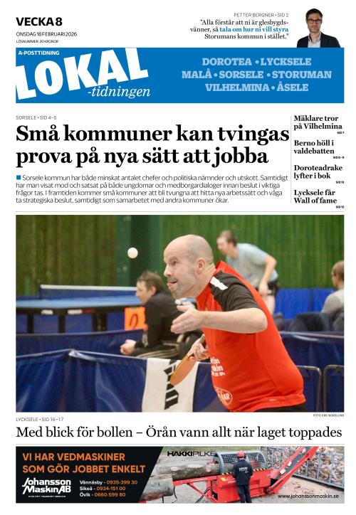 Lokaltidningen 18.2.2026