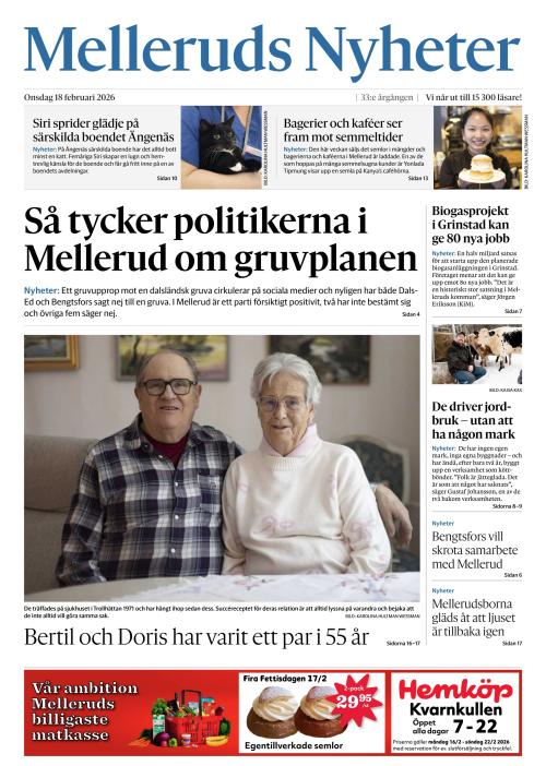 Melleruds nyheter 18.2.2026