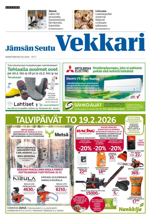 Jämsän Seutu ja Vekkari 18.2.2026