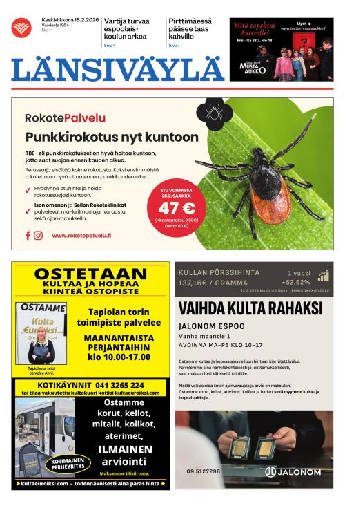 Länsiväylä 18.2.2026