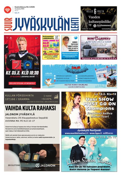 Suur-Jyväskylän Lehti 18.2.2026