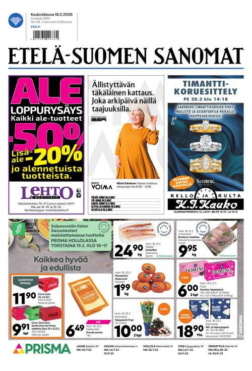 Etelä-Suomen Sanomat 18.2.2026