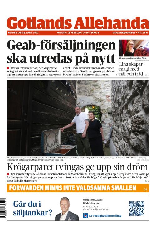 Gotlands Allehanda 18.2.2026