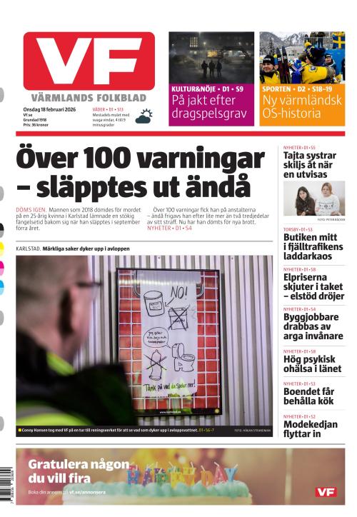 Värmlands Folkblad 18.2.2026