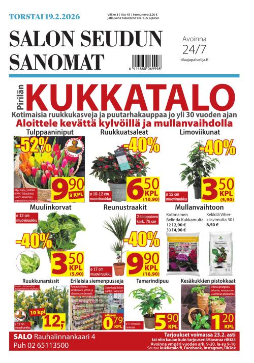 Salon Seudun Sanomat 19.2.2026