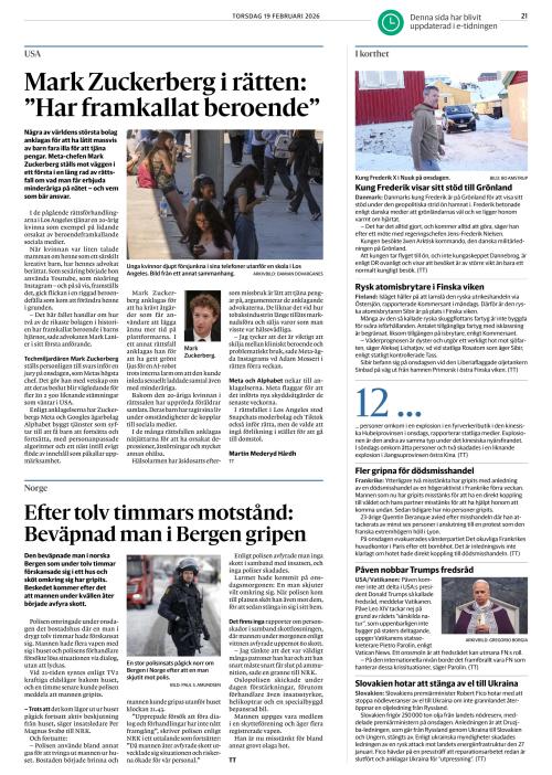 Göteborgs-Posten 19.2.2026