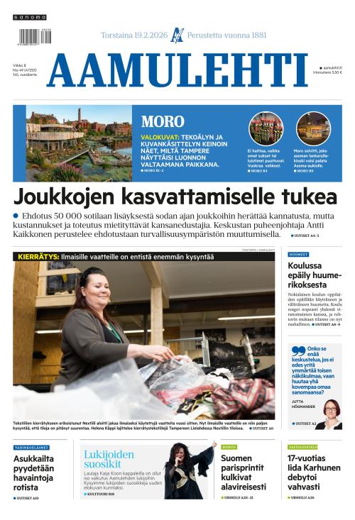 Aamulehti 19.2.2026