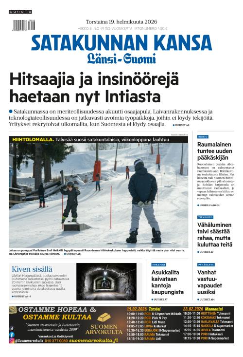 Satakunnan Kansa Länsi-Suomi 19.2.2026