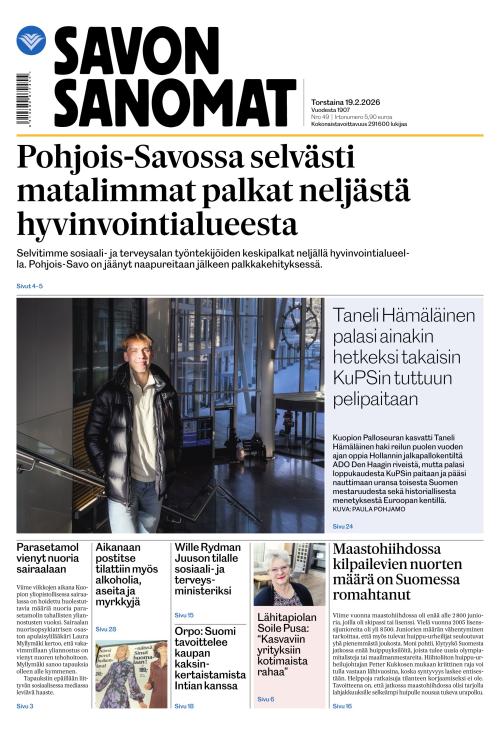 Savon Sanomat 19.2.2026