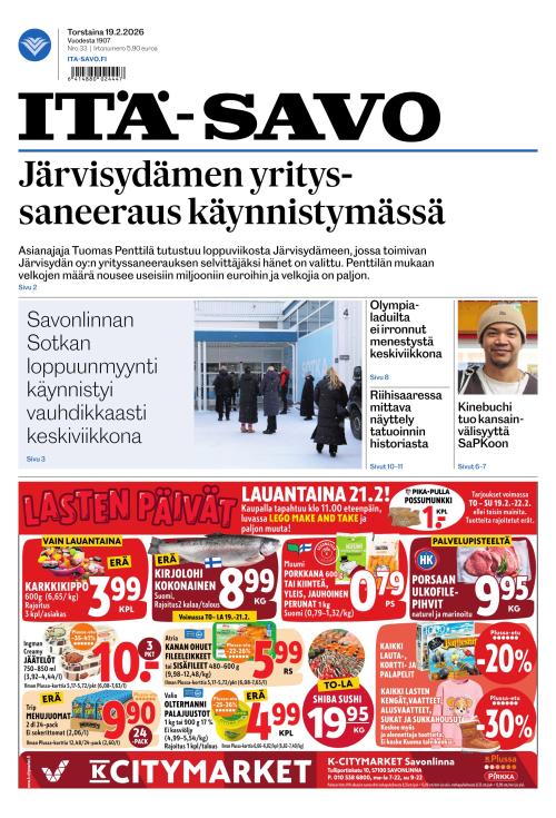 Itä-Savo 19.2.2026