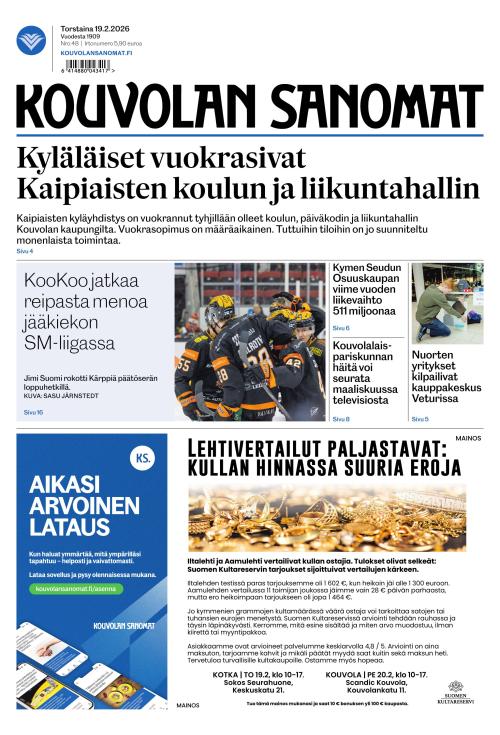 Kouvolan Sanomat 19.2.2026