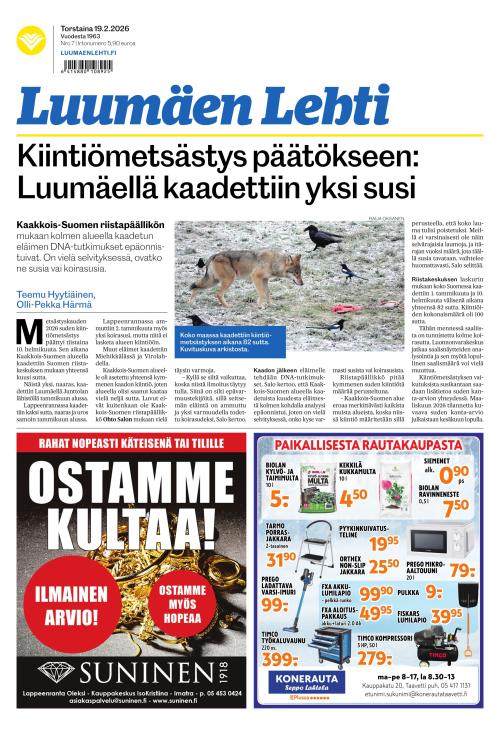 Luumäen Lehti 19.2.2026