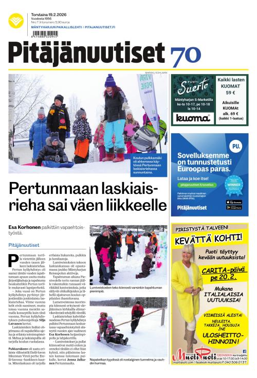 Pitäjänuutiset 19.2.2026