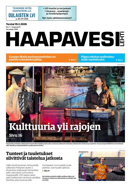 Haapavesi-lehti 19.2.2026