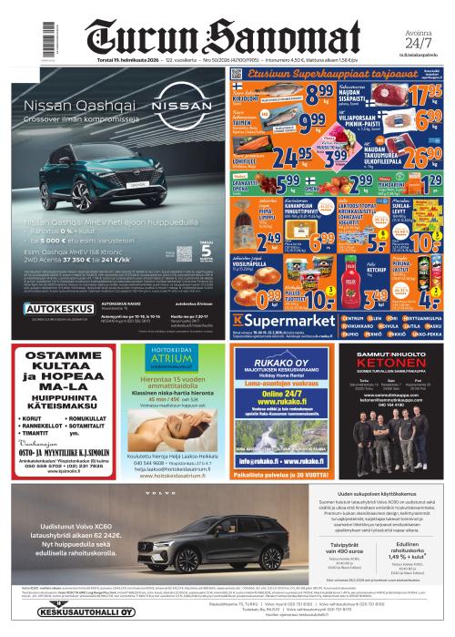 Turun Sanomat 19.2.2026