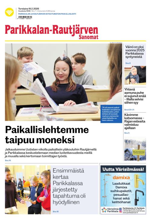Parikkalan-Rautjärven Sanomat 19.2.2026