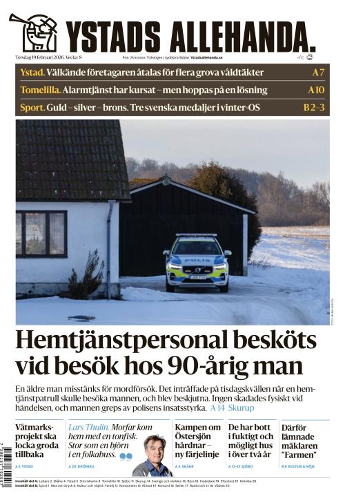 Ystads Allehanda 19.2.2026