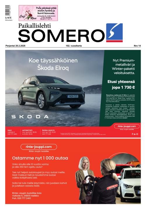Paikallislehti Somero 20.2.2026