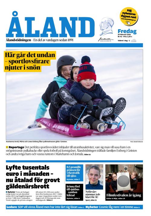 Ålandstidningen 20.2.2026