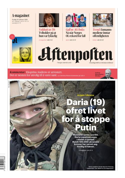 Aftenposten 20.2.2026