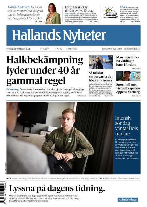 Hallands Nyheter 20.2.2026