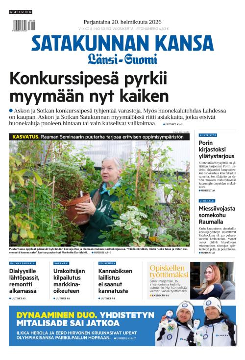 Satakunnan Kansa Länsi-Suomi 20.2.2026
