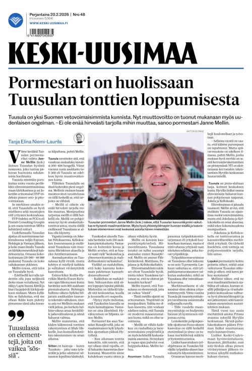 Keski-Uusimaa 20.2.2026