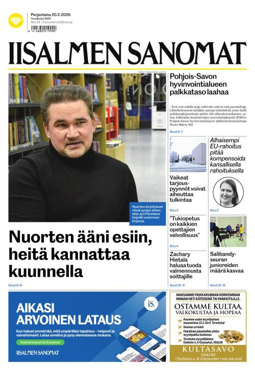 Iisalmen Sanomat 20.2.2026