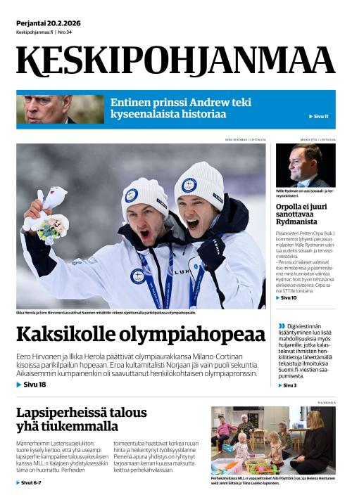 Keskipohjanmaa 20.2.2026