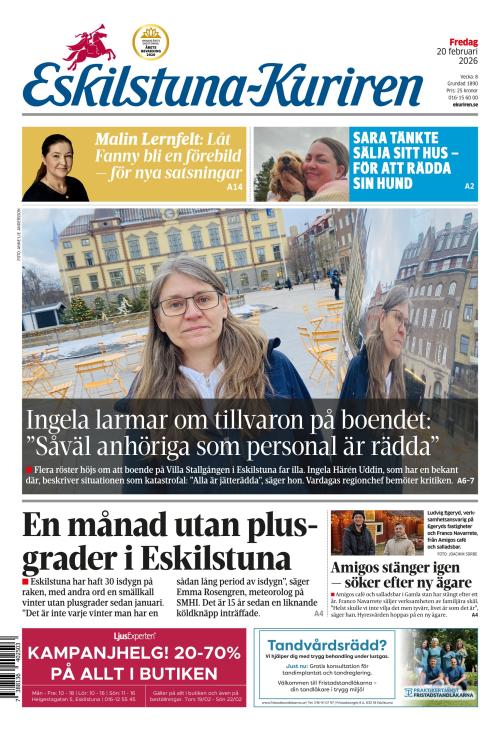 Eskilstuna-Kuriren 20.2.2026