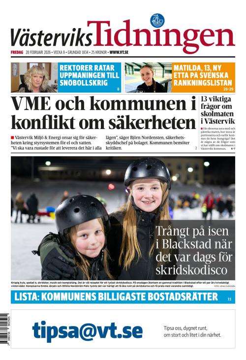 Västerviks-Tidningen 20.2.2026