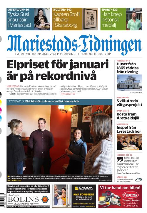 Mariestads-Tidningen 20.2.2026
