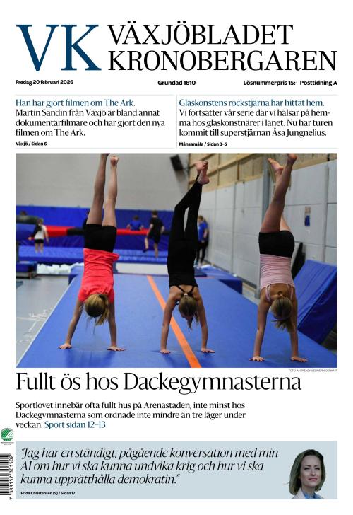 Växjöbladet Kronobergaren 20.2.2026