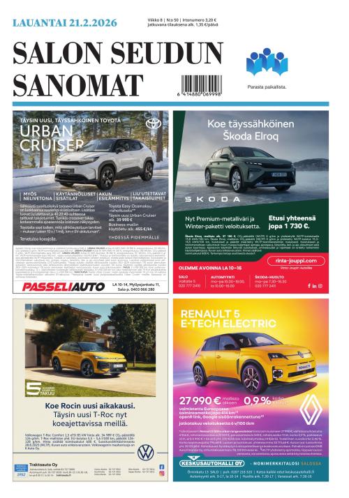 Salon Seudun Sanomat 21.2.2026