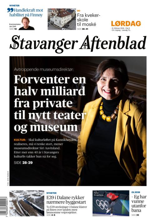 Stavanger Aftenblad 21.2.2026