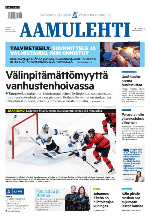Aamulehti 21.2.2026