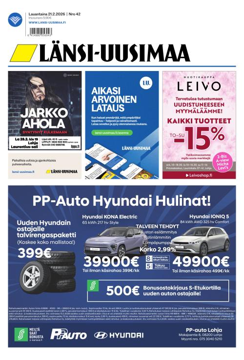 Länsi-Uusimaa 21.2.2026