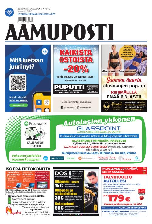 Aamuposti 21.2.2026