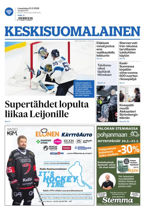 Keskisuomalainen 21.2.2026