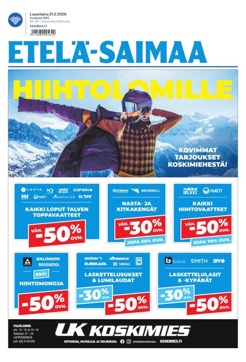 Etelä-Saimaa 21.2.2026