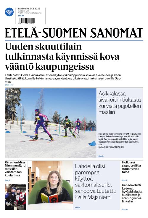 Etelä-Suomen Sanomat 21.2.2026