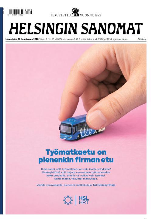 Helsingin Sanomat 21.2.2026