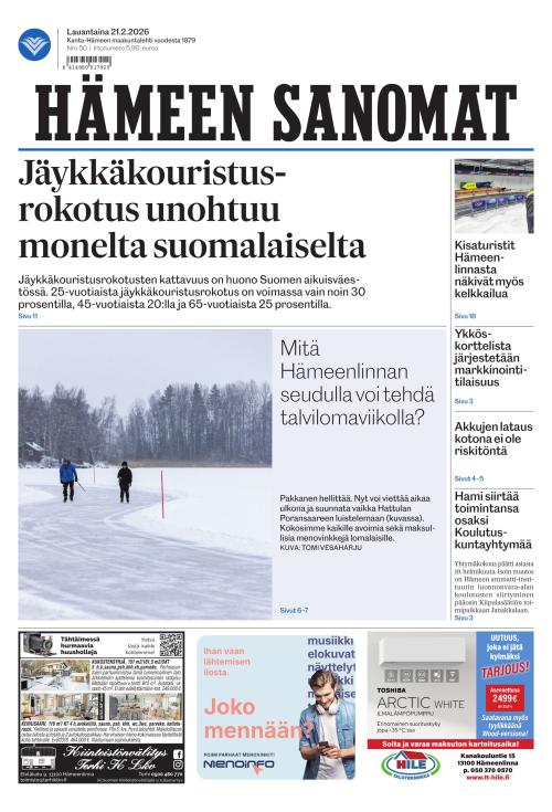 Hämeen Sanomat 21.2.2026