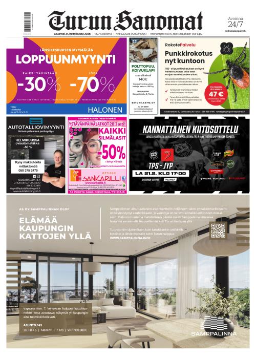 Turun Sanomat 21.2.2026