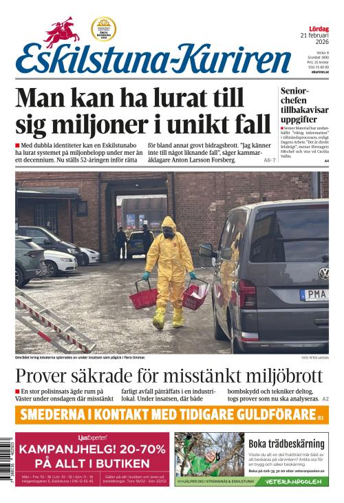 Eskilstuna-Kuriren 21.2.2026