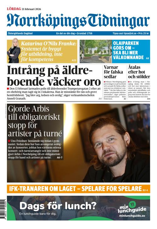 Norrköpings Tidningar 21.2.2026