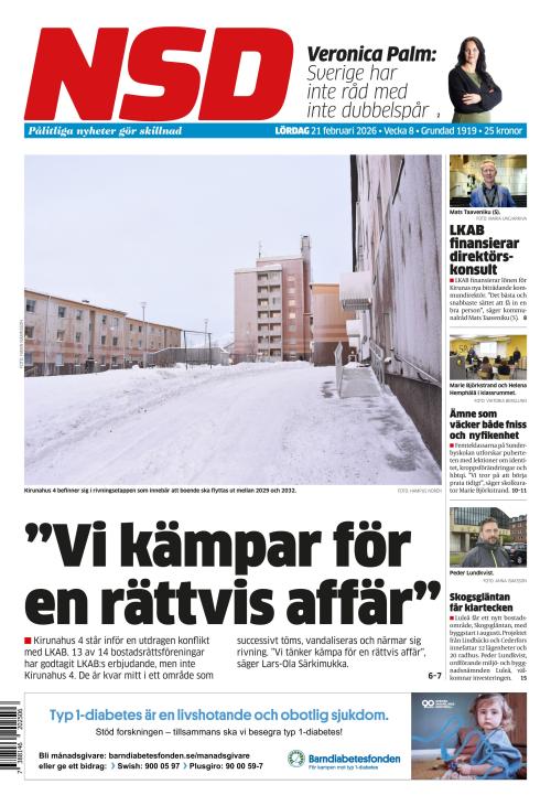 Norrländska Socialdemokraten 21.2.2026