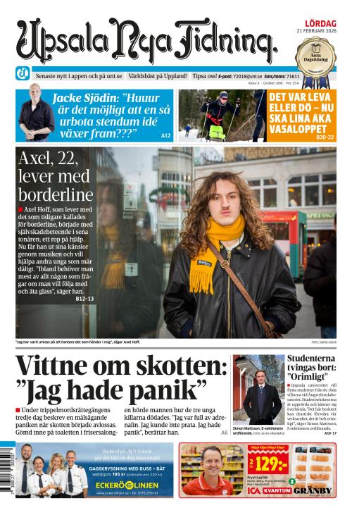 Upsala Nya Tidning 21.2.2026