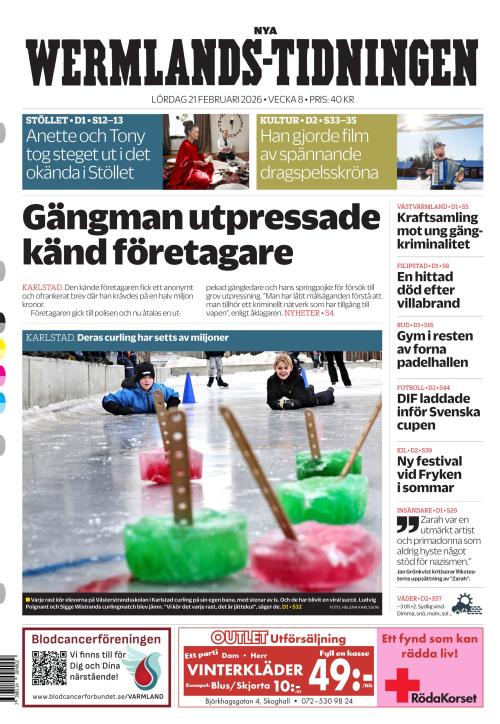 Nya Wermlands-Tidningen 21.2.2026