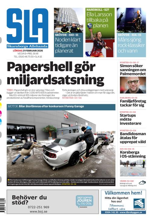 Skaraborgs Allehanda 21.2.2026